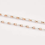 Load image into Gallery viewer, Simple Platinum with Rose Gold Chain JL PT CH 821   Jewelove.US
