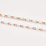 Load image into Gallery viewer, Simple Platinum with Rose Gold Chain JL PT CH 821   Jewelove.US
