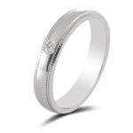 Load image into Gallery viewer, Single Diamond Milgrain Platinum Couple Rings JL PT 539  Men-s-Ring-only Jewelove.US
