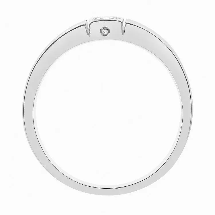 Single Diamond Platinum Ring for Men JL PT 311   Jewelove
