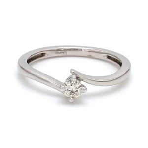 Single Diamond Platinum Ring for Women JL PT 304   Jewelove