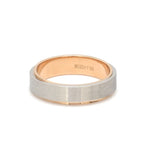 Load image into Gallery viewer, Slanting Platinum &amp; Rose Gold Couple Rings JL PT 635   Jewelove.US
