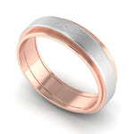 Load image into Gallery viewer, Slanting Platinum &amp; Rose Gold Couple Rings JL PT 635  Women-s-Ring-only Jewelove.US
