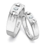 Load image into Gallery viewer, Solitaire Platinum Wedding Bands JL PT 242   Jewelove
