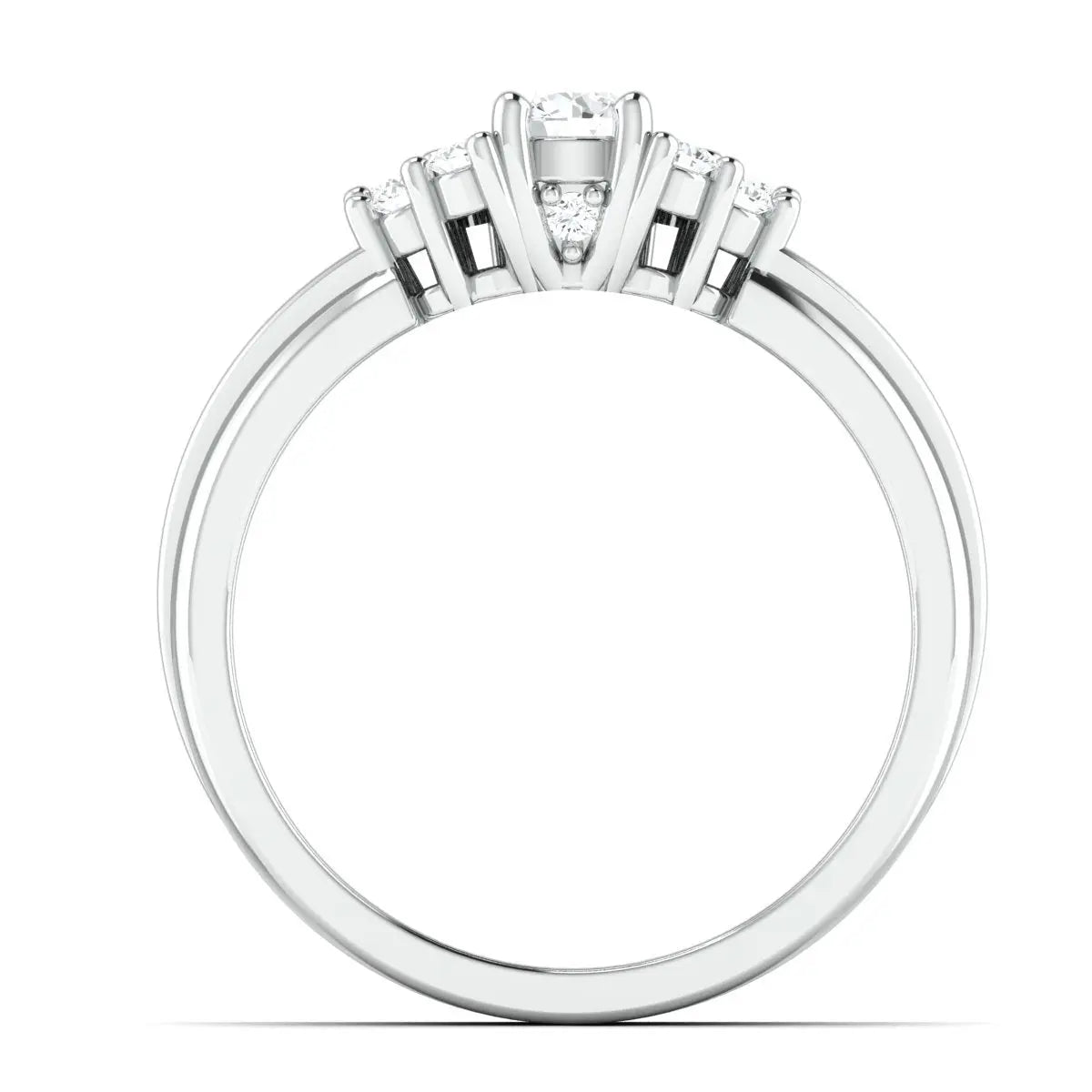 Spark of Love - Platinum Couple Rings with Diamonds JL PT 600   Jewelove.US