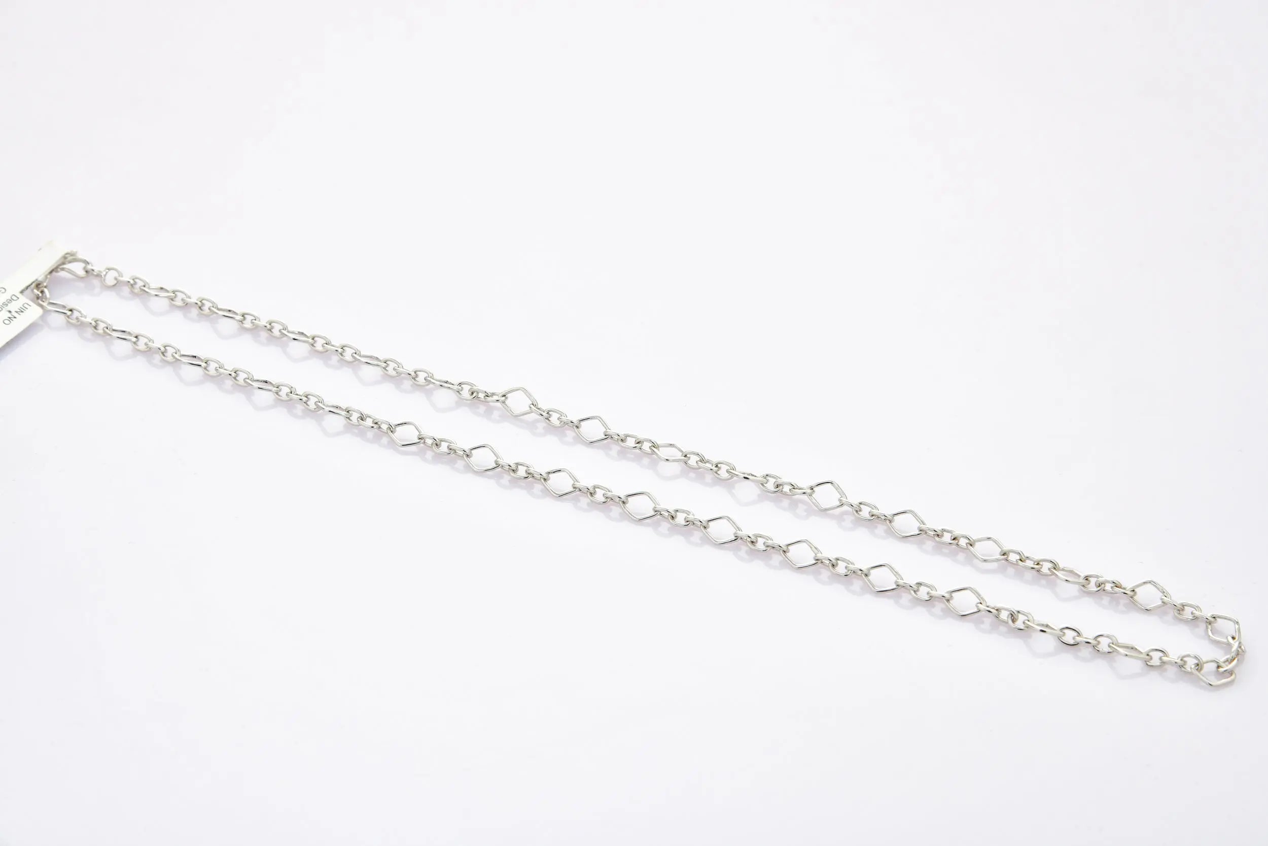 Square Links Platinum Chain JL PT CH 890   Jewelove.US