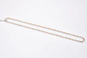 Square Links Platinum & Rose Gold Chain for Men JL PT CH 950   Jewelove.US