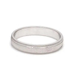 Load image into Gallery viewer, Textured Plain Platinum Ring with Grooves for Men JL PT 618   Jewelove.US
