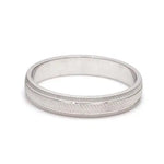 Load image into Gallery viewer, Textured Plain Platinum Ring with Grooves for Men JL PT 618   Jewelove.US

