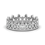 Load image into Gallery viewer, The Crown of Hearts Platinum with Diamond Ring JL PT 555   Jewelove.US
