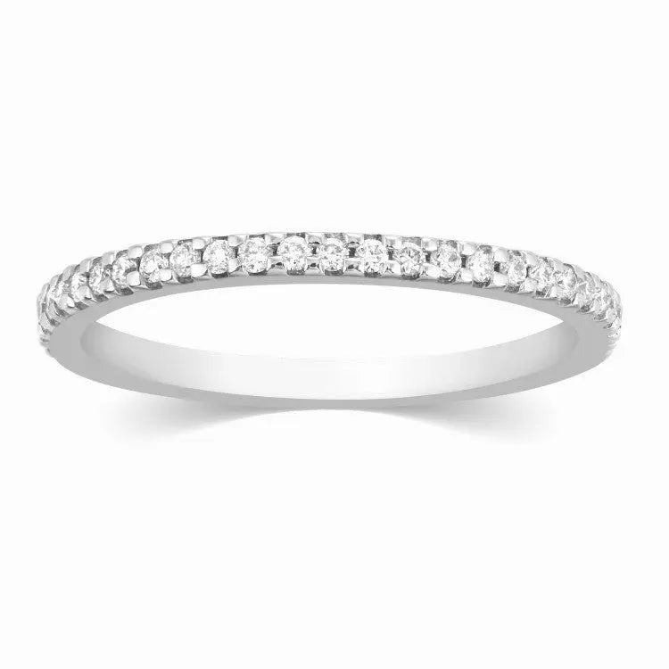 Thin Half Eternity Diamond Ring in Platinum JL PT 284  VVS-GH Jewelove