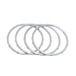 Load image into Gallery viewer, Thin Platinum Bangles with Alternate Enamel &amp; Round Cut Diamond Texture JL PTB 629   Jewelove.US
