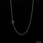 Load image into Gallery viewer, Thin Platinum Japanese Chain with Diamond Cut Cylindrical Balls JL PT CH 841 - Thin   Jewelove.US
