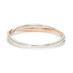 Load image into Gallery viewer, Thin Platinum &amp; Rose Gold Fusion Ring for Women JL PT 335   Jewelove.US
