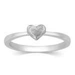 Load image into Gallery viewer, Tiny Heart Shape Plain Platinum Ring for Women JL PT 333   Jewelove.US
