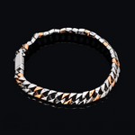 Load image into Gallery viewer, Men of Platinum | 7mm Platinum Rose Gold Cuban Bracelet for Men JL PTB 1360
