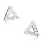 Load image into Gallery viewer, Triangle Designer Platinum Diamond Earrings JL PT E ST 10   Jewelove.US
