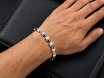 Load image into Gallery viewer, Men of Platinum | 6mm Platinum Rose Gold Bracelet for Men JL PTB 1365
