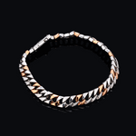 Load image into Gallery viewer, Men of Platinum | 7mm Platinum Rose Gold Cuban Bracelet for Men JL PTB 1360
