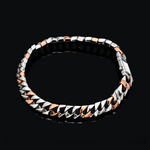 Load image into Gallery viewer, Men of Platinum | 7mm Platinum Rose Gold Cuban Bracelet for Men JL PTB 1360
