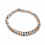 Load image into Gallery viewer, Men of Platinum | 7mm Platinum Rose Gold Cuban Bracelet for Men JL PTB 1360
