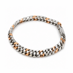 Load image into Gallery viewer, Men of Platinum | 7mm Platinum Rose Gold Cuban Bracelet for Men JL PTB 1360
