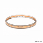 Load image into Gallery viewer, 8mm Platinum Rose Gold Kada for Men JL PTB 1383
