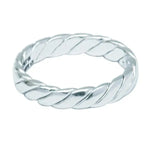 Load image into Gallery viewer, UniSex Plain Platinum Band with Slanting Cuts JL PT 488   Jewelove.US
