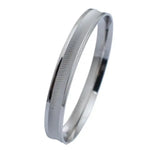 Load image into Gallery viewer, UniSex Platinum Kada with a Unique Concave Texture JL PTB 628   Jewelove.US
