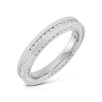 Load image into Gallery viewer, Uniquely Textured Platinum Couple Rings Eternity Style JL PT 528  Women-s-Ring-only Jewelove.US
