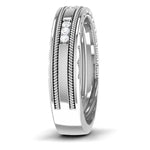Load image into Gallery viewer, Unisex Platinum Wedding Ring with Diamonds JL PT 6767   Jewelove.US
