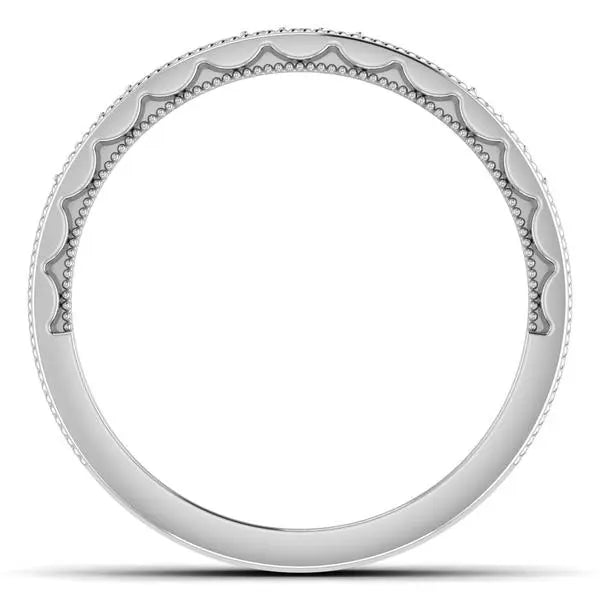 Unisex Platinum Wedding Ring with Diamonds JL PT 6767   Jewelove.US