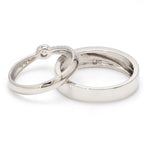 Load image into Gallery viewer, Designer Platinum Diamond Couple Rings JL PT 915
