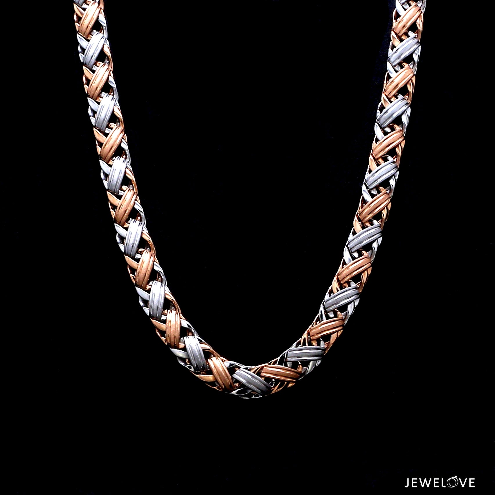 Men of Platinum | 6mm Platinum Rose Gold Chain for Men JL PT CH 1408