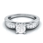 Load image into Gallery viewer, 50-Pointer Solitaire Platinum Engagement Ring with a Hidden Heart JL PT G 118-A
