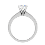 Load image into Gallery viewer, 30-Pointer Solitaire with Princess cut Diamond Shank Platinum Ring JL PT RC PR 186
