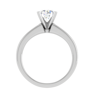 30-Pointer Solitaire with Princess cut Diamond Shank Platinum Ring JL PT RC PR 186