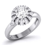 Load image into Gallery viewer, 50-Pointer Solitaire Designer Platinum Diamond Ring  for Women JL PT 8052-A
