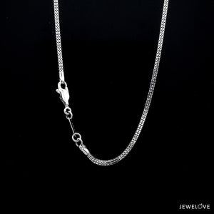 1.7mm  Double Box Platinum Chain JL PT CH 961   Jewelove.US