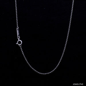 Japanese Platinum Round-Links Chain for Women JL PT CH 1190   Jewelove.US