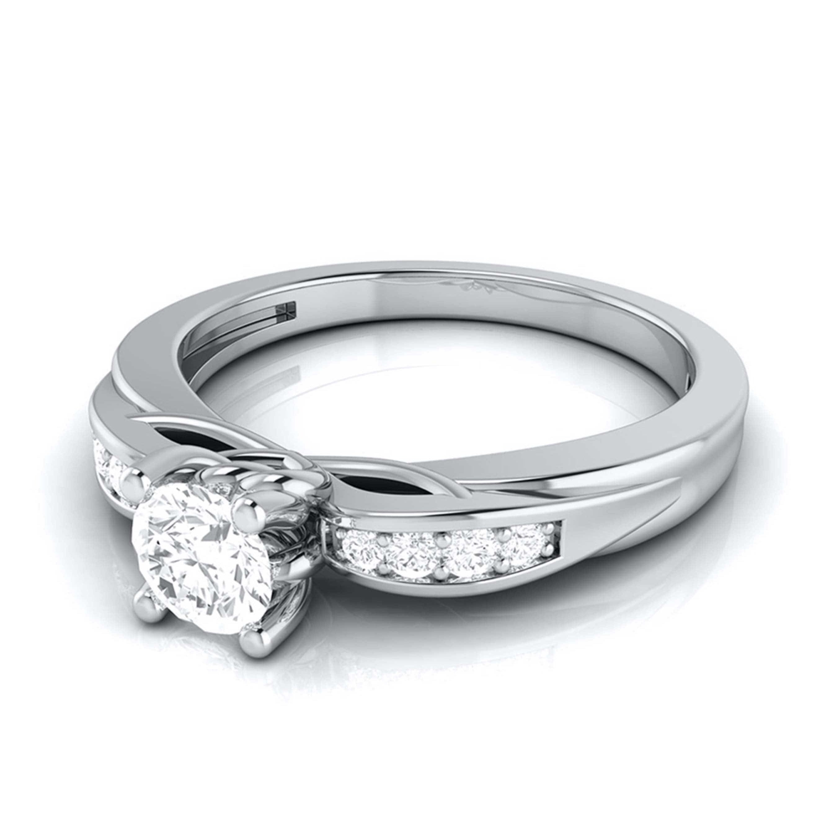 1-Carat Solitaire Platinum Engagement Ring with a Hidden Heart JL PT G 118-C