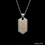 Load image into Gallery viewer, Men of Platinum | Striking Dual Tone Platinum &amp; Rose Gold Pendant for Men JL PT P 190   Jewelove.US
