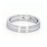 Load image into Gallery viewer, Simple Platinum Couple Rings with Curvilinear Groove JL PT 569
