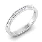 Load image into Gallery viewer, Designer Half Eternity Platinum Wedding Band with Diamonds JL PT 6746
