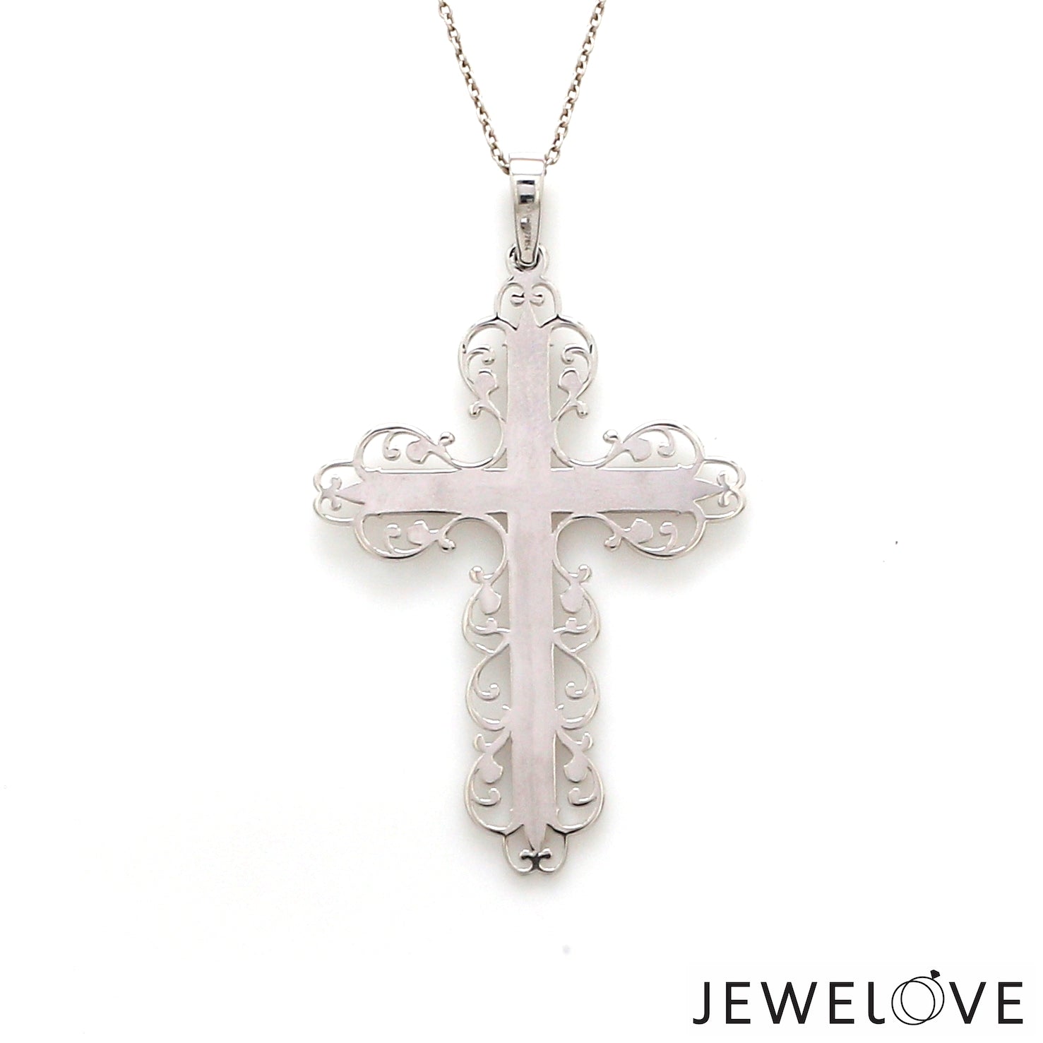 Designer Platinum Cross Pendant JL PT P 243-B