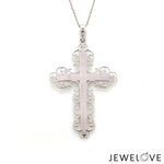 Load image into Gallery viewer, Designer Platinum Cross Pendant JL PT P 243-B

