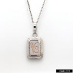 Load image into Gallery viewer, Platinum Rose Gold Sikh Pendant JL PT Ik Onkar
