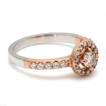 Load image into Gallery viewer, 20-Pointer Halo Diamond Solitaire Platinum Engagement Ring JL PT 582 - RG
