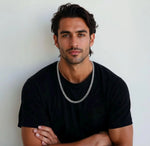 Load image into Gallery viewer, Unique Japanese 7.25mm Cuban Platinum Chain for Men JL PT CH 968-A
