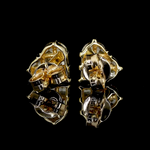 Load image into Gallery viewer, 18K Yellow Gold Heart Earrings with Natural Fancy Yellow Diamond JL AU E 107
